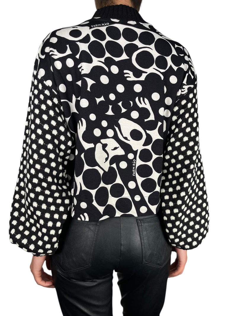 Polera Mangas Tejidas