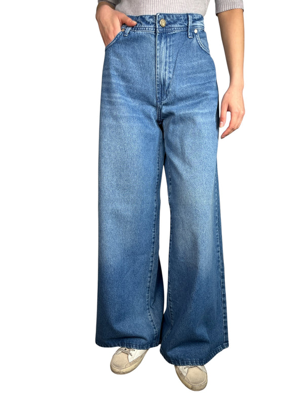 Jeans Roses Mid