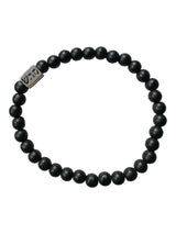 Pulsera Cuentas Negras Hombre