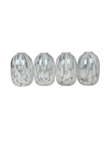 Set 4 Frascos de Vidrio 9 cm.