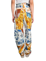 Jeans Barrel Patchwork