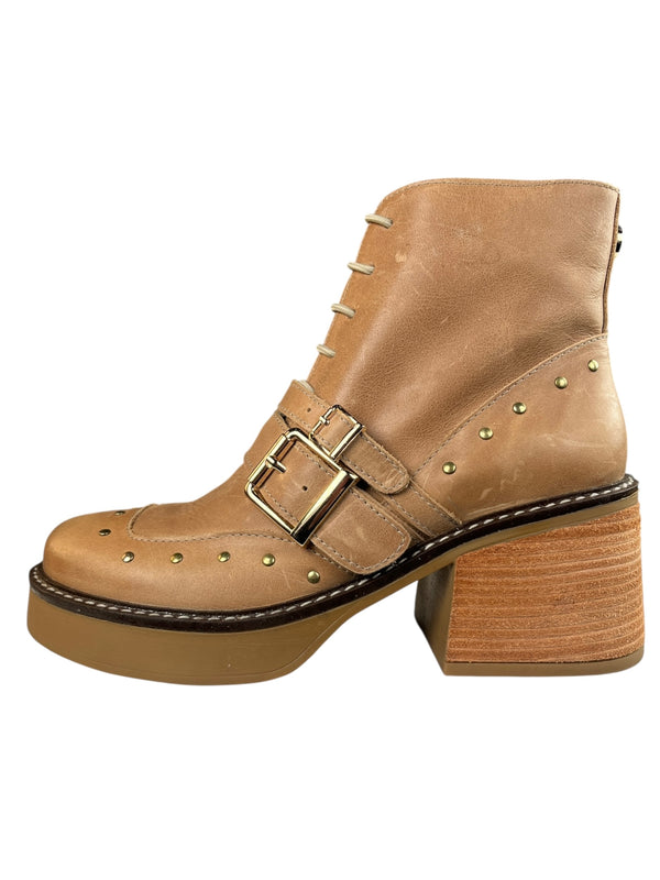 Botines Beige