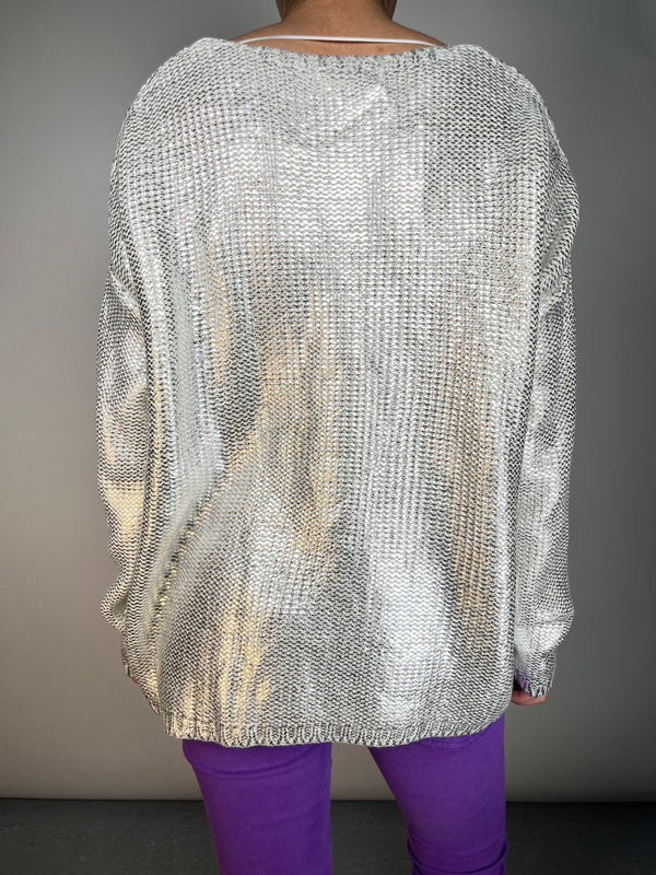 Sweater Plateado