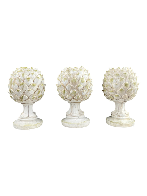 Set 3 Alcachofas Porta Vela