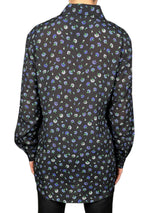 Blusa Flores Seda