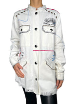 Chaqueta Denim Bordada