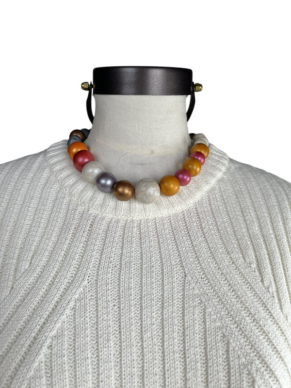 Collar Esferas Multicolor