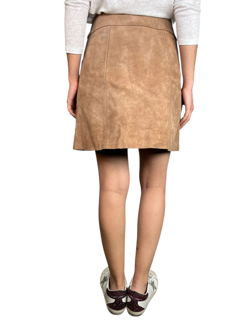 Falda mini cuero