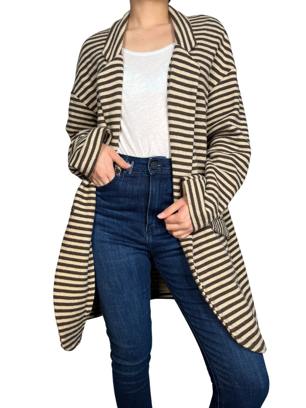 Chaqueta Beige Rayas