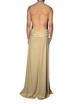 Vestido Maxi Halter Ruffle