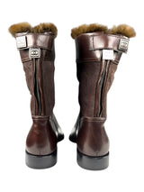 Botines Café Cuero