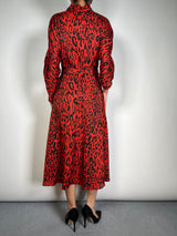 Vestido Leopardo Rojo