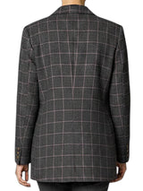 Abrigo Window Pane Hombre