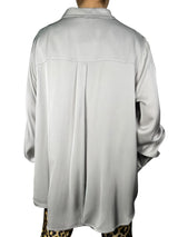 Blusa Seda  Cuello Recto