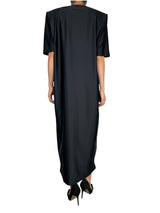 Vestido Negro Maxi Hombreras XL