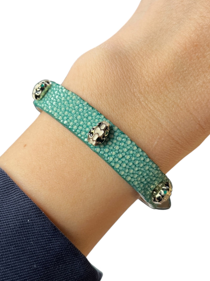 Pulsera Galuchat Serpenti Forever Wrap 