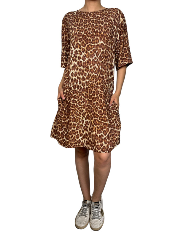 Vestido Viscosa Animal Print