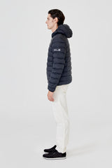 Parka Negra Con Capucha Hombre - Sin Batería