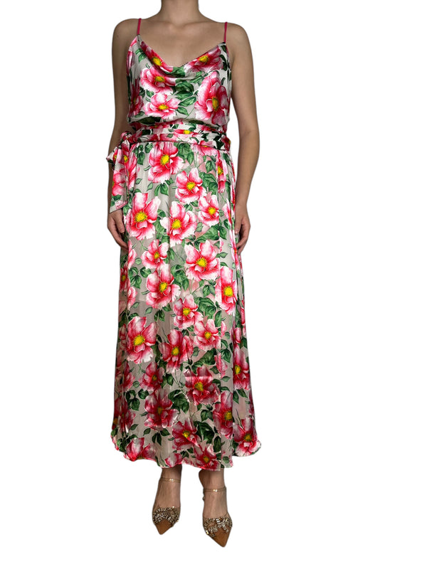 Vestido Viscosa Flowers