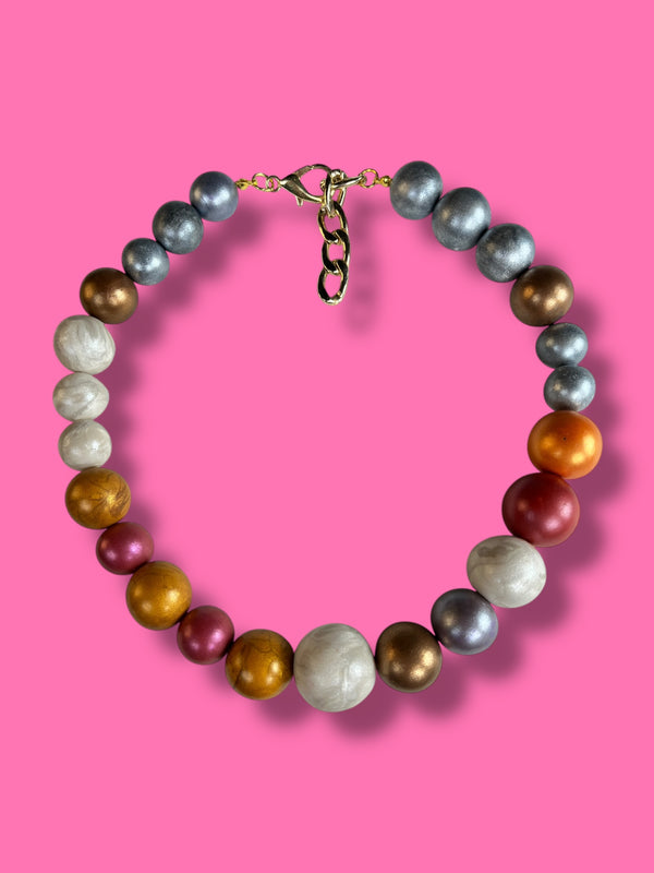 Collar Esferas Multicolor