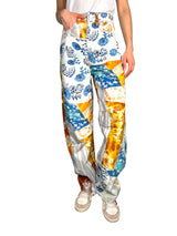 Jeans Barrel Patchwork