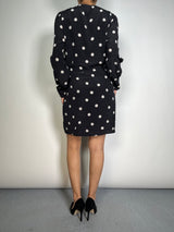 Vestido Seda Lunares
