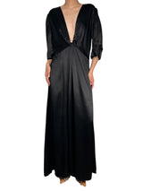 Vestido Negro Satinado