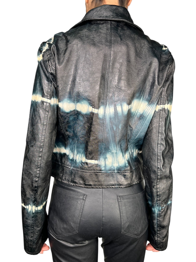 Chaqueta Ecocuero Tie Dye