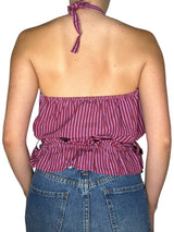 Top Isquia Lila Stripes