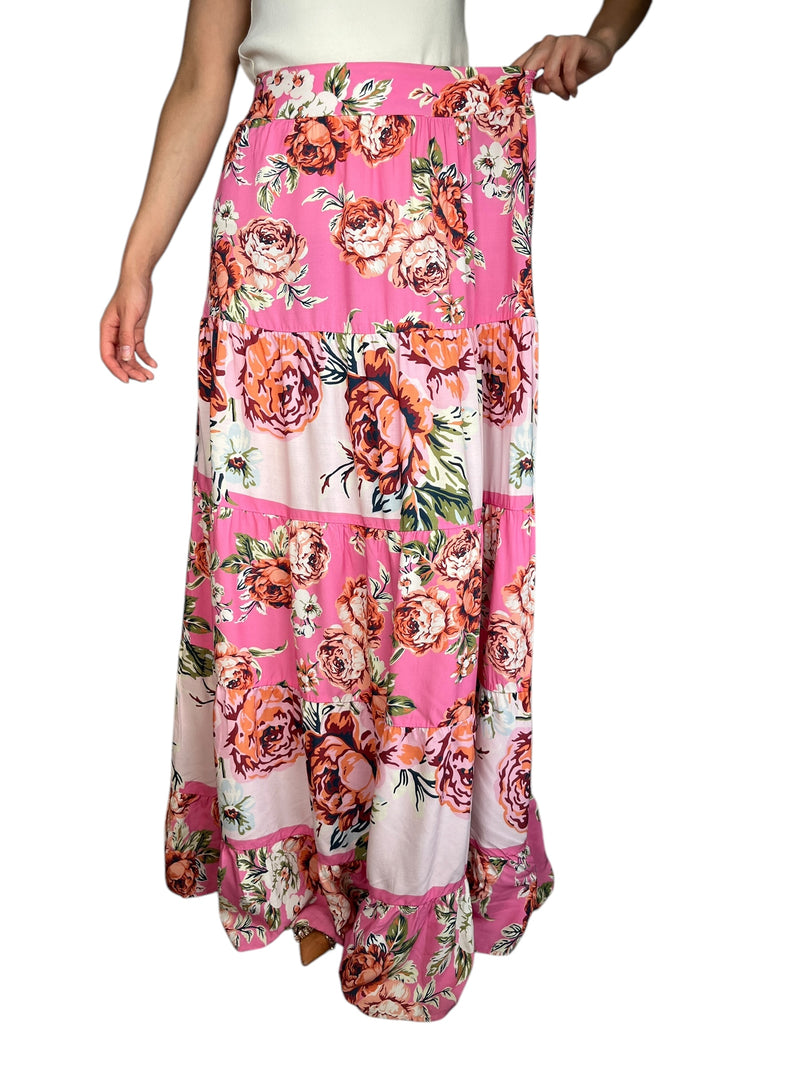 Falda Viscosa Estampada
