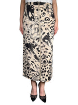 Falda Midi Animal Print