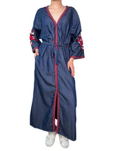 Vestido Greek Long Denim