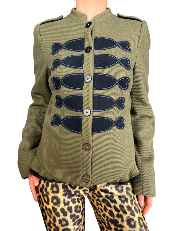 Chaqueta Lana Verde
