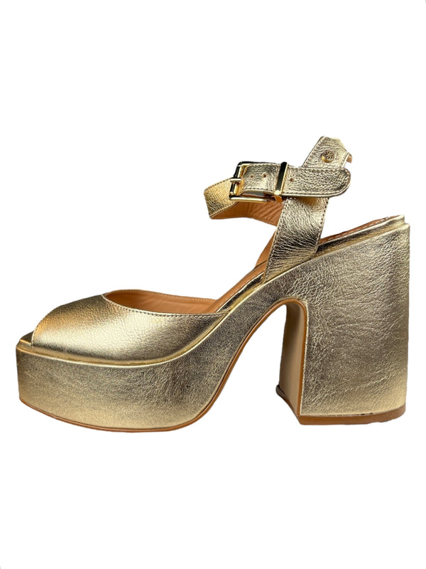 Sandalias Jamaica Gold Cuero
