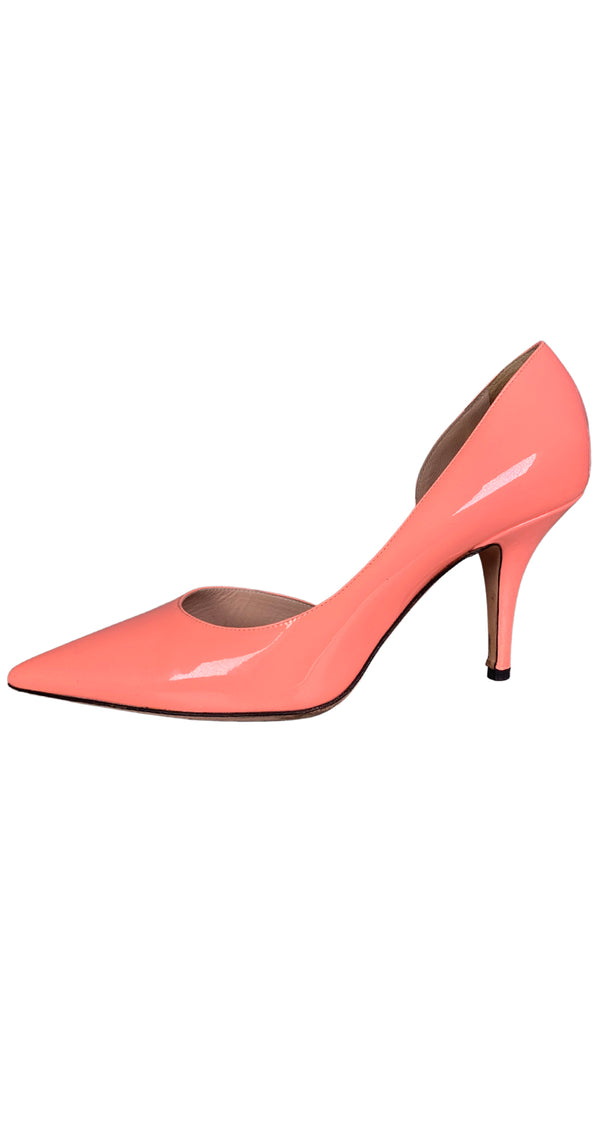 Zapatos Cuero Charol Rosado