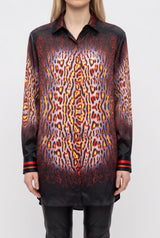 Blusa Estampada Seda