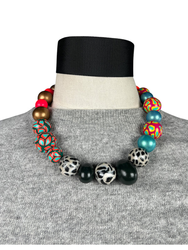 Collar Esferas Multicolor