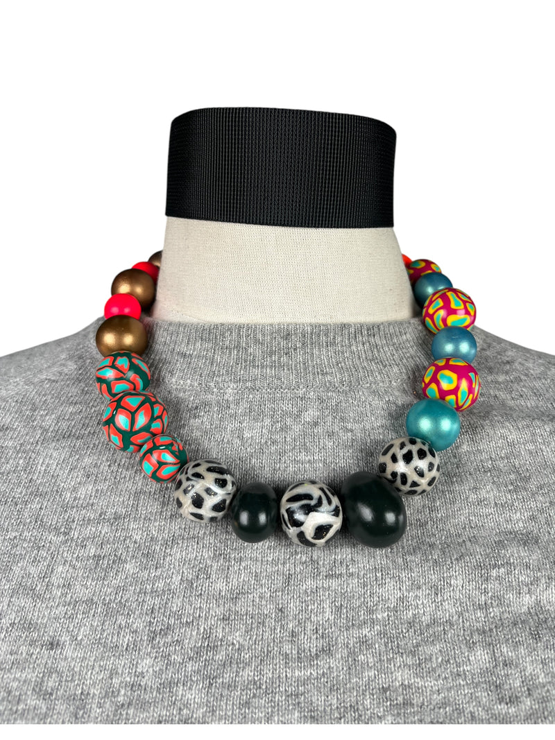 Collar Esferas Multicolor