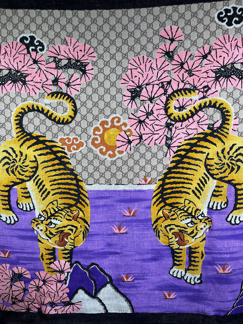 Pañuelo Tiger Seda