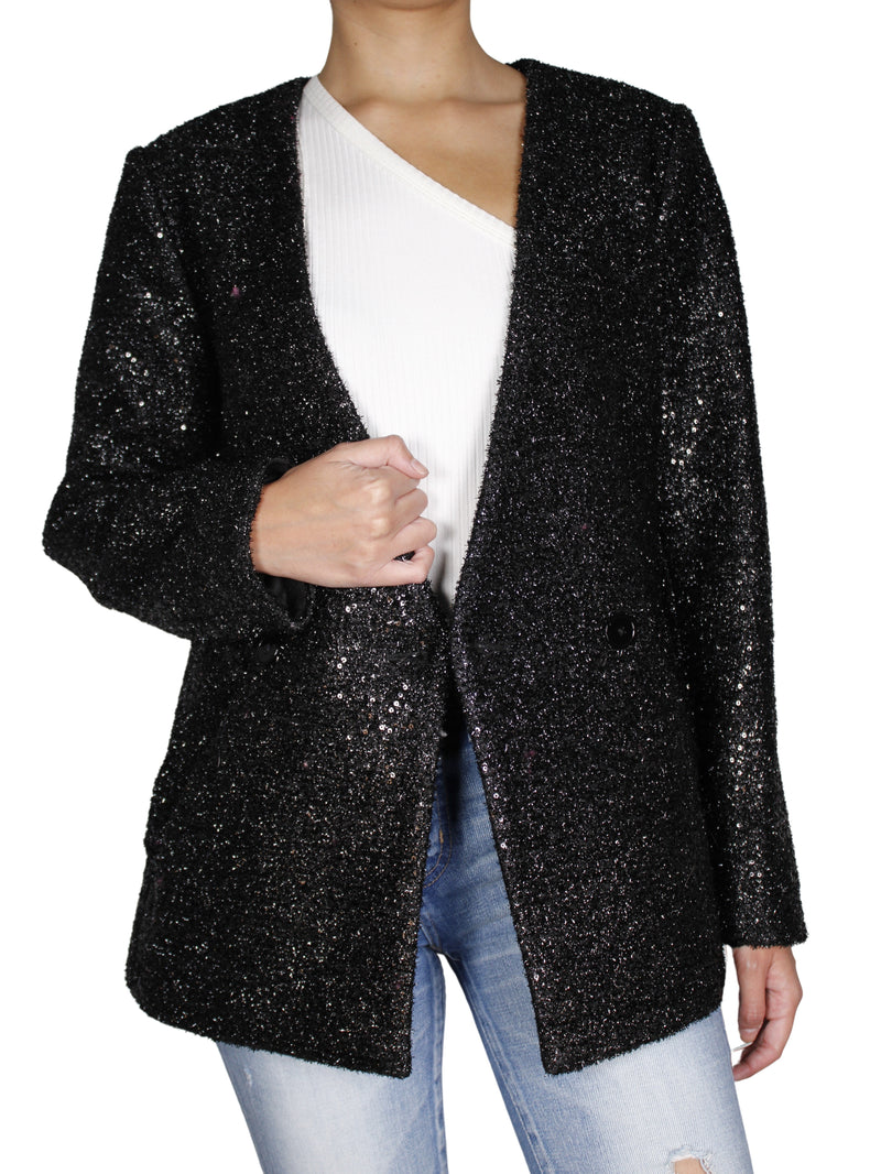 Chaqueta Tipo Blazer Brillante