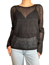 Blusa Tejida Translúcida