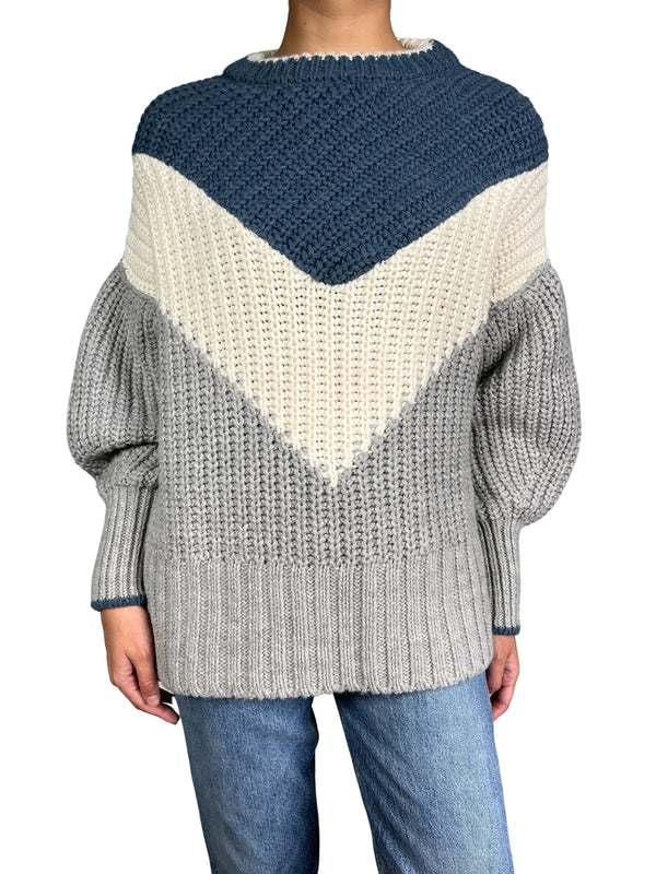 Sweater Tejido Tricolor