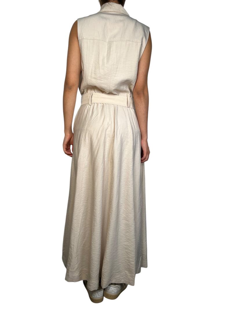 Vestido Beige Sin Mangas
