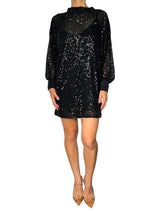 Vestido Traslúcido Con Lentejuelas