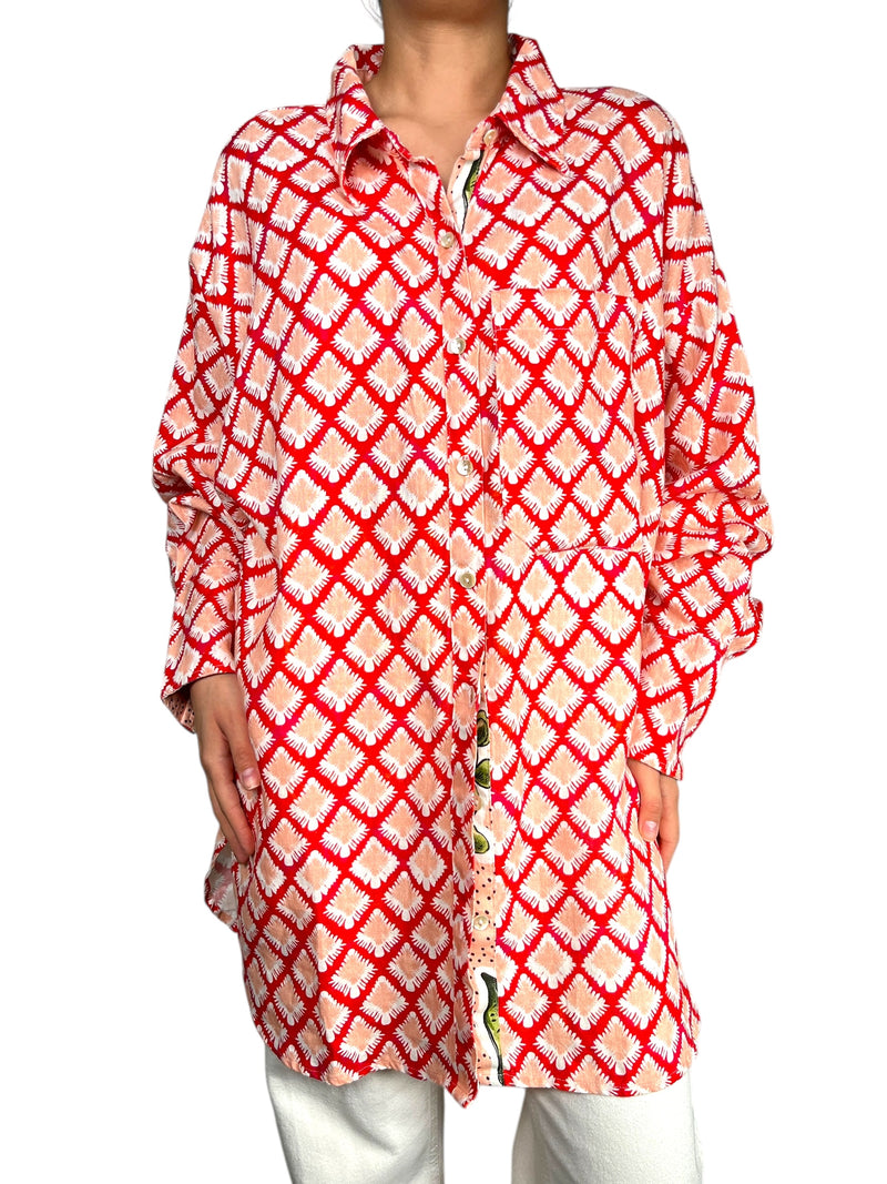 Blusa Estampada Lino