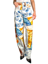 Jeans Barrel Patchwork