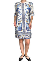 Vestido Estampado Azul