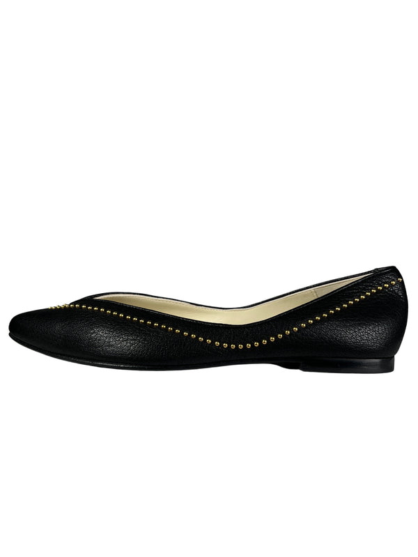 Flats Cuero Negro