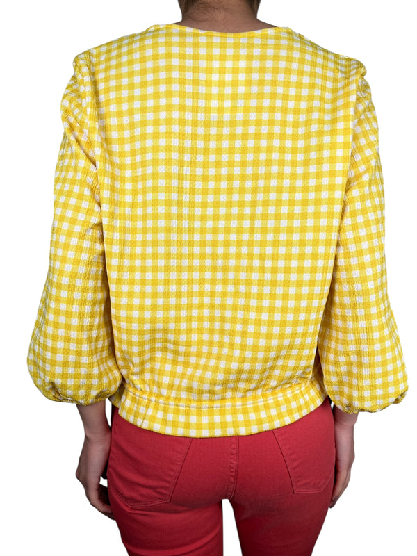 Blusa Amarilla Cuadros