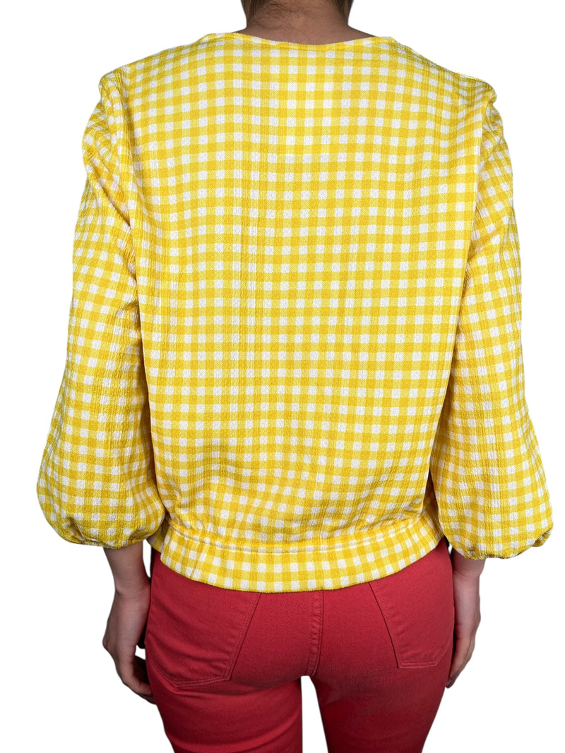 Blusa Amarilla Cuadros